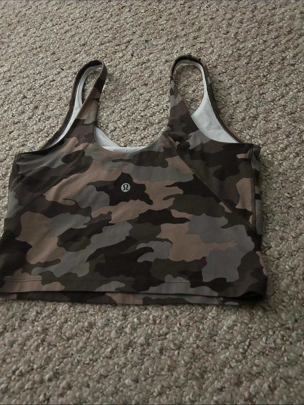 Lululemon Align Tank Heritage Camo Dusty Bronze Multi size 8 - EUC - Picture 5 of 5